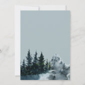 Rustieke bergen | repetitie diner kaart (Achterkant)