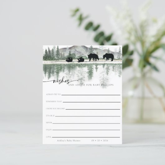 Rustieke bergen | Wensen voor Baby (Staand voorkant)