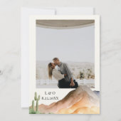 Rustieke bergen | Woestijnbruiloft Kaart (Achterkant)