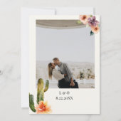 Rustieke bergen | Woestijnbruiloft Kaart (Achterkant)