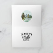 Rustieke Berghut Inspirerend Quote Kaart (Binnen)