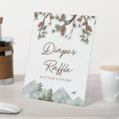 Rustieke Bergluier Raffle Reclamebord Met Voetstuk (Insitu)