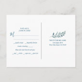 Rustieke bergmaaltijd keuze RSVP-Briefkaart Briefkaart (Achterkant)