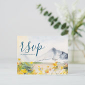 Rustieke bergmaaltijd keuze RSVP-Briefkaart Briefkaart (Staand voorkant)