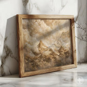 Rustieke bergtoppen Landschap kunst Poster