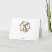Rustieke Bergvogels Kerstmis Feestdagen Kaart (Achterkant)