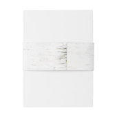 Rustieke berk bark hart bruiloft uitnodigingen wikkel (Achterkant Voorbeeld)