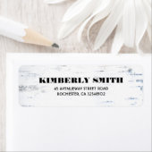 Rustieke berk schors textuur bruiloft etiket (Insitu)