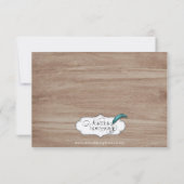 Rustieke berken bomen en herten bruiloft opslaan v save the date (Achterkant)