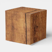 Rustieke berken boom en schuur hout Woodland bruil Bedankdoosjes (Achterkant)