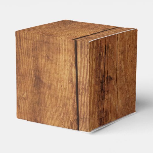 Rustieke berken boom en schuur hout Woodland bruil Bedankdoosjes (Achterkant)