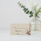 Rustieke Berken en Herten Trouwplaats kaarten Plaatskaartje (Staand voorkant)