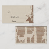 Rustieke Berken en Herten Trouwplaats kaarten Plaatskaartje (Voorkant / Achterkant)