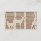 Rustieke Berken en Herten Trouwplaats kaarten Plaatskaartje (Achterkant)