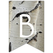 Rustieke Berken Hout Vrijgezellenfeest Decor Banne Vlaggetjes (Tweede vlag)