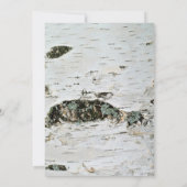 Rustieke berkenbast trouwfoto Dank u kaarten (Achterkant)