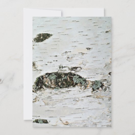 Rustieke berkenbast trouwfoto Dank u kaarten (Achterkant)