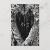 Rustieke Berkenboom Bark Modern Wedding Routebesch Informatiekaartje (Achterkant)