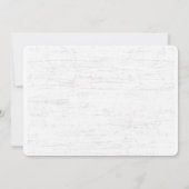 Rustieke Berkenboom bruiloft met gesneden hart Kaart (Achterkant)