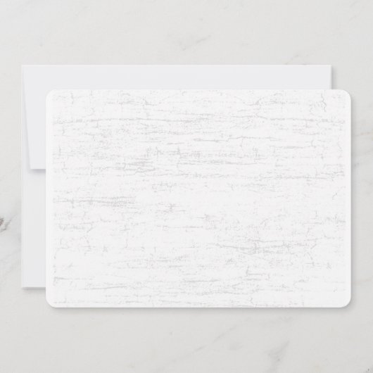 Rustieke Berkenboom bruiloft met gesneden hart Kaart (Achterkant)