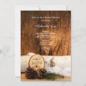 Rustieke berkenboom en schuur hout Vrijgezellenfee Kaart (Voorkant)