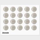 Rustieke berkenboom slingerlichten favorietenstick ronde sticker (Vel)