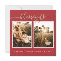 Rustieke Bessen Tak Kerst Foto Vakantiewenskaart