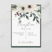 Rustieke bessen winter bloemenontvangst informatiekaartje (Voorkant)