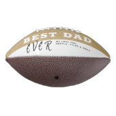 Rustieke Best Dad Typografie Father`s Day 3 Foto American Football (Gedraaid 270)