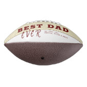 Rustieke Best Dad Typografie Father`s Day 3 Foto American Football (Gedraaid 270)