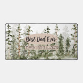 Rustieke beste papa ooit Vaderdag Bureaumat (Voorkant)