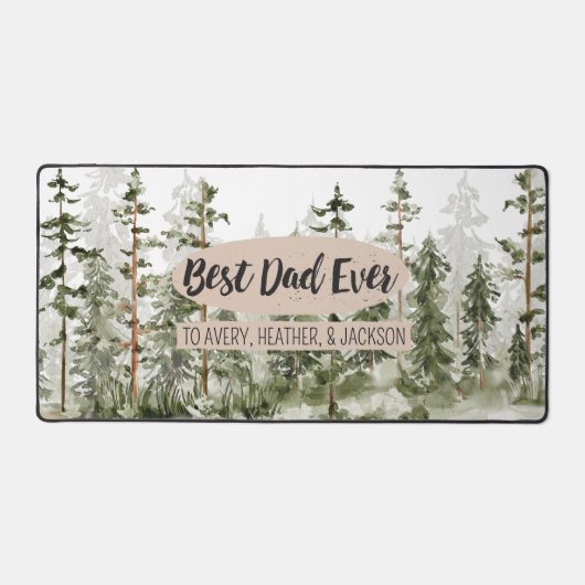 Rustieke beste papa ooit Vaderdag Bureaumat (Voorkant)