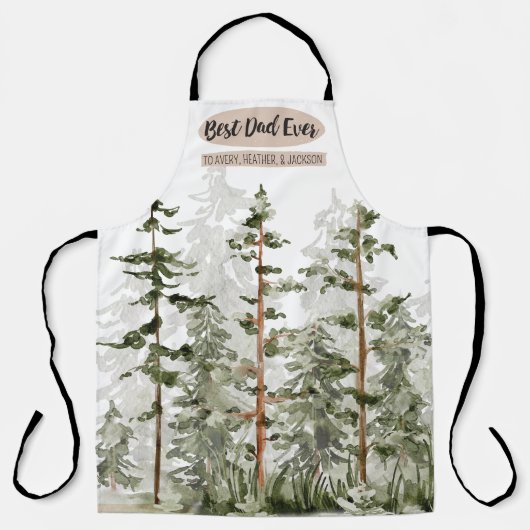 Rustieke beste papa ooit Vaderdag Schort (Voorkant)