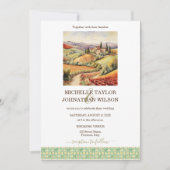 Rustieke bestemming Bruiloft Italië Toscane Floren Kaart (Voorkant)