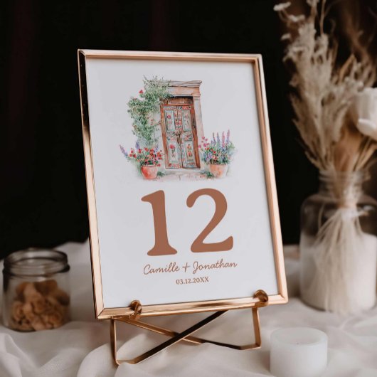 Rustieke bestemming bruiloft kaart