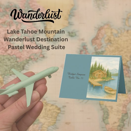 Rustieke bestemming Mountain Wedding gastenkaart Bedankkaart