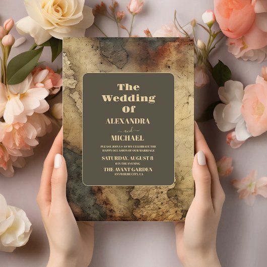 Rustieke Bestemming Waterverf Kaart Reizen Bruilof