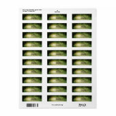 Rustieke betoverde verlichte romantische Adresetik Etiket (Full Sheet)