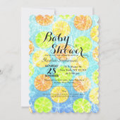 Rustieke Bevroren Citrus Zomerfruit Kaart (Voorkant)