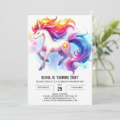 Rustieke bewerkbare paardenverjaardag kaart (Staand voorkant)