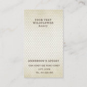  rustieke bijenkorf honingtak visitekaartje (Achterkant)