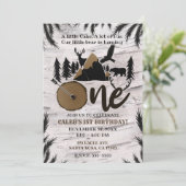 Rustieke Birch Outdoor Wilderness Een 1e verjaarda Kaart (Staand voorkant)