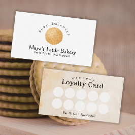 Rustieke Biscuit Koekje Waterverf Bakkerij Loyalit Visitekaartje