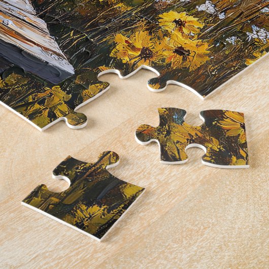 Rustieke Black-Eyed Susan in Canisters Legpuzzel (Zijkant)