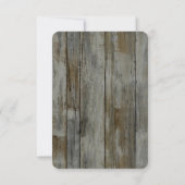 Rustieke Black Forest Voedsel keuzes RSVP Kaartje (Achterkant)