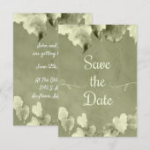 Rustieke Bladeren Save The Date (Voorkant / Achterkant)