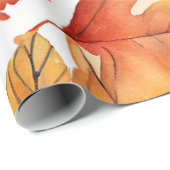 Rustieke bladeren: warme herfstpatronen cadeaupapier (Rol Hoek)