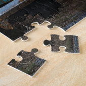Rustieke Blauwe Auto Legpuzzel (Zijkant)