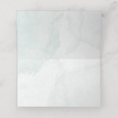 Rustieke Blauwe Bloem Gepersonaliseerd bruiloft Plaatskaartje (Binnenkant ongevouwen)