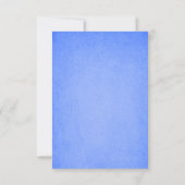 Rustieke Blauwe Bloemen Tafel Plaats Kaarten (Achterkant)